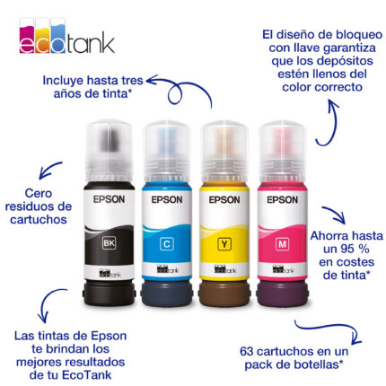 Botella tinta original Epson EcoTank 103 Negro / L3110 / L5190