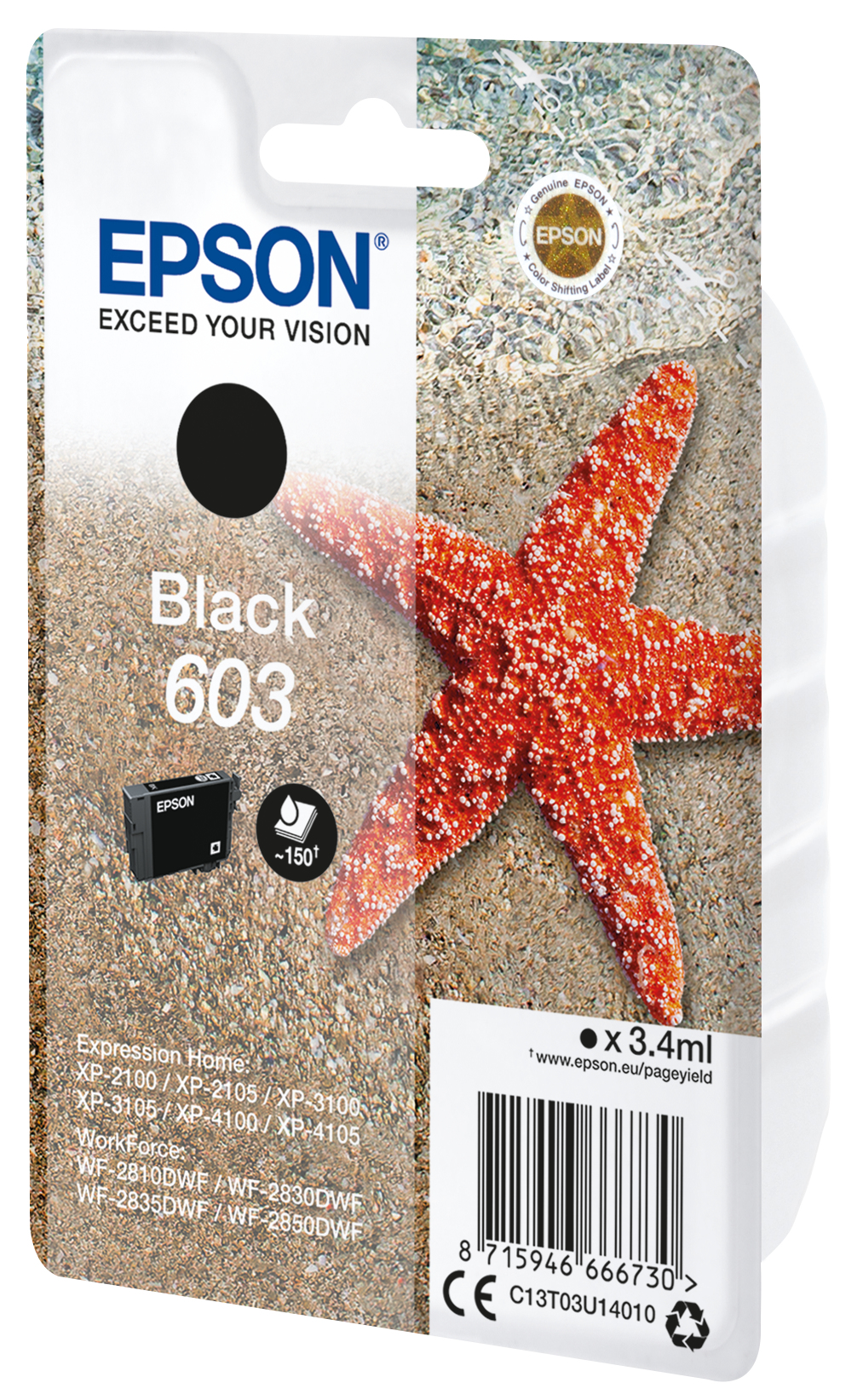 ÷ Singlepack black 603 ink Singlepack black 603 ink - Imagen 1