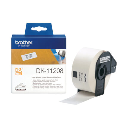 Etiquetas Original Brother DK11208 38X90 mm Negro sobre Blanco