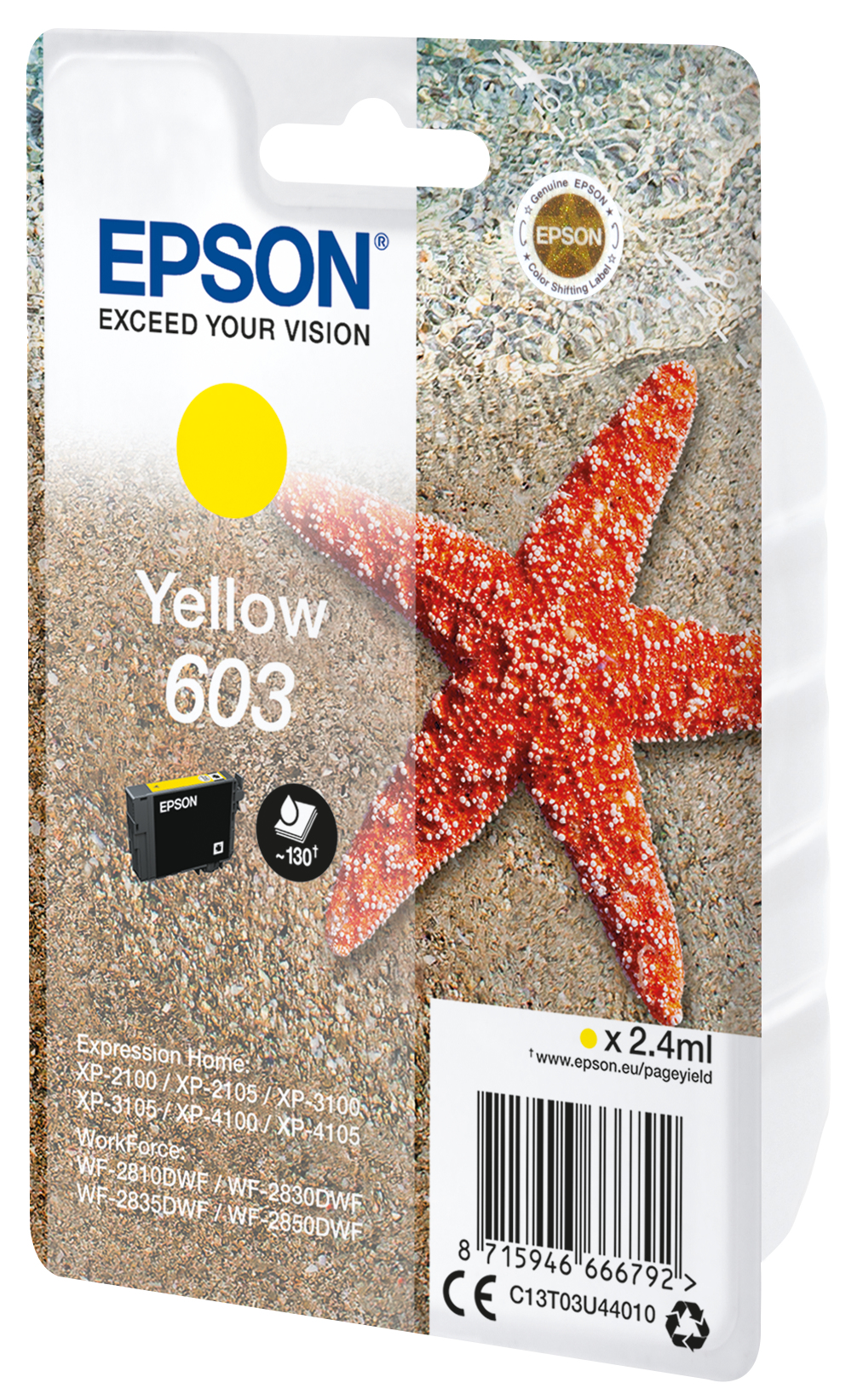 ÷ Singlepack yellow 603 ink Singlepack yellow 603 ink - Imagen 1
