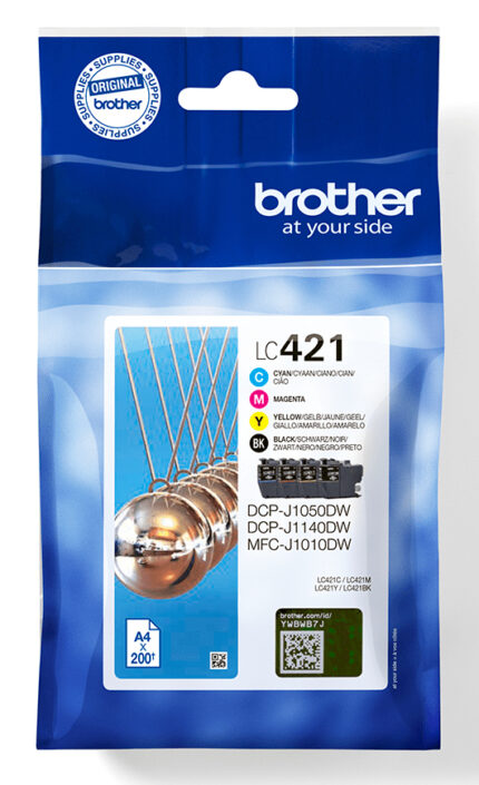 Tinta Original Brother Multipack LC421 (Bk/c/m/y)