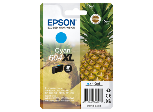 ÷ Singlepack cyan 604xl ink Singlepack cyan 604XL ink - Imagen 1