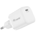 Cargador de red Type-C / 20W PD 3.0 / Carga rapida / Blanco / Pack 25 unids / EQ245530 / Equip