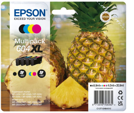 Multipack 4-COLOURS 604XL ink