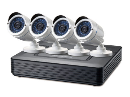 Kit videovigilancia Level One DSK-4001 / 1080P FullHd / 4 Canales / 4 Camaras Int-Ext + Cargador / Grabadora NVR