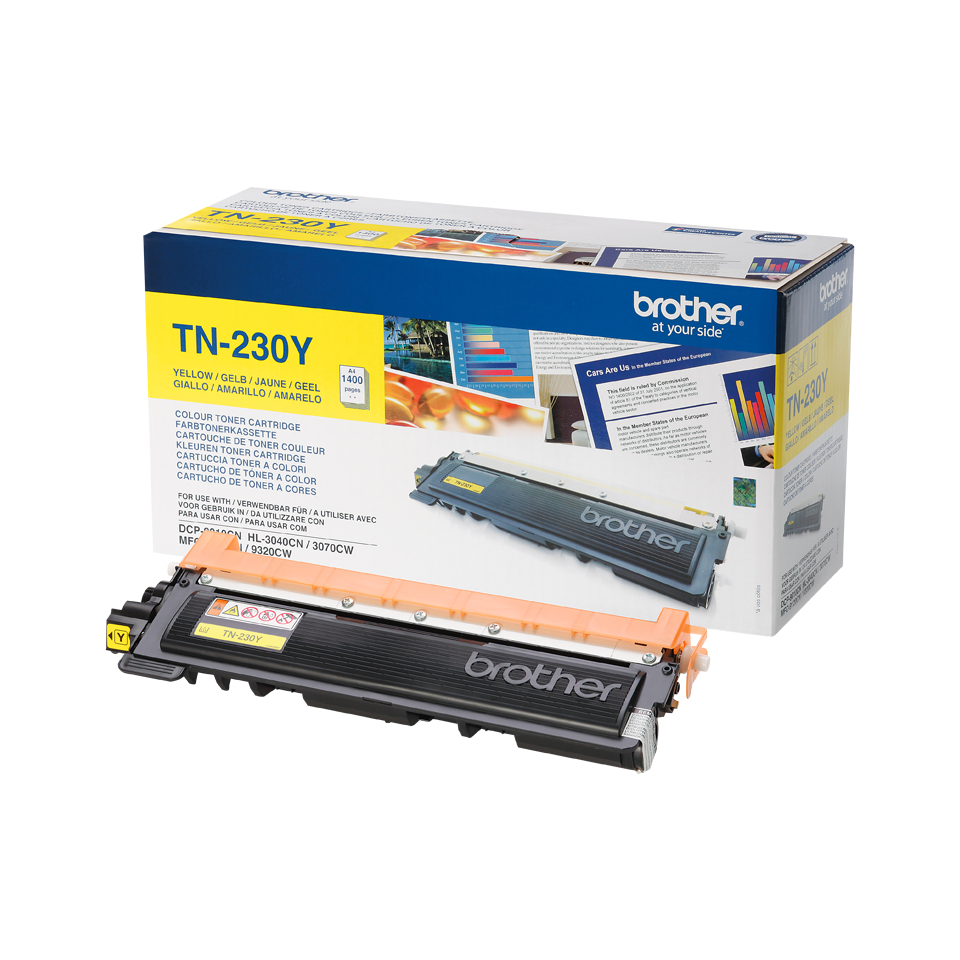 Tóner original Brother TN230Y amarillo 1.400 páginas Tóner original Brother TN230Y amarillo 1.400 páginas - Imagen 1