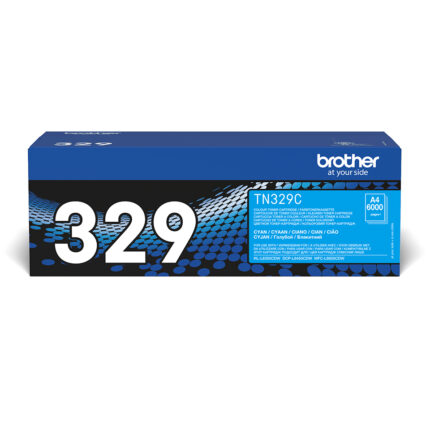 Tóner original Brother TN329C cian 6.000 páginas