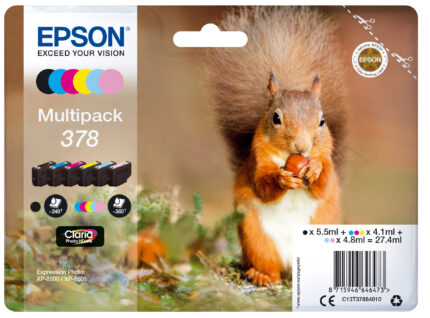 Tinta original Epson T3788 multipack 6 colores C13T37884010