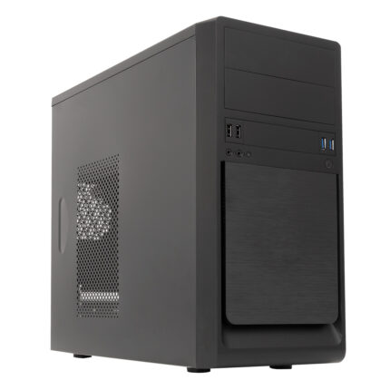 Caja microatx Unykach MATX UK6023 U3 color negro USB 2X2.0 2X3.0 incluye fuente de alimentacion