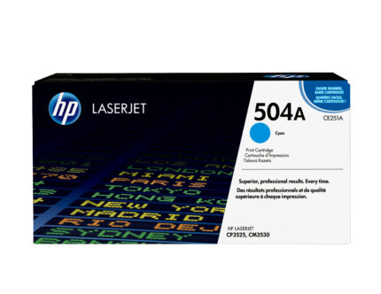 Tóner original HP CE251A cian 504A 7.000 páginas