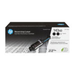 Kit de 2 recargas originales HP W1143AD 143AD negro 2.500 páginas