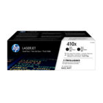 Pack 2 unidades tóner originales HP CF411X negros 410X 13.000 páginas