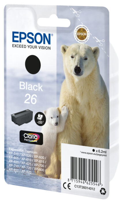 Tinta original Epson T2601 negro C13T26014012 6.2ML