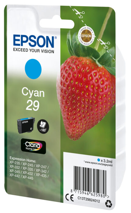 Tinta original Epson T2982 cian C13T29824012 3.2ML
