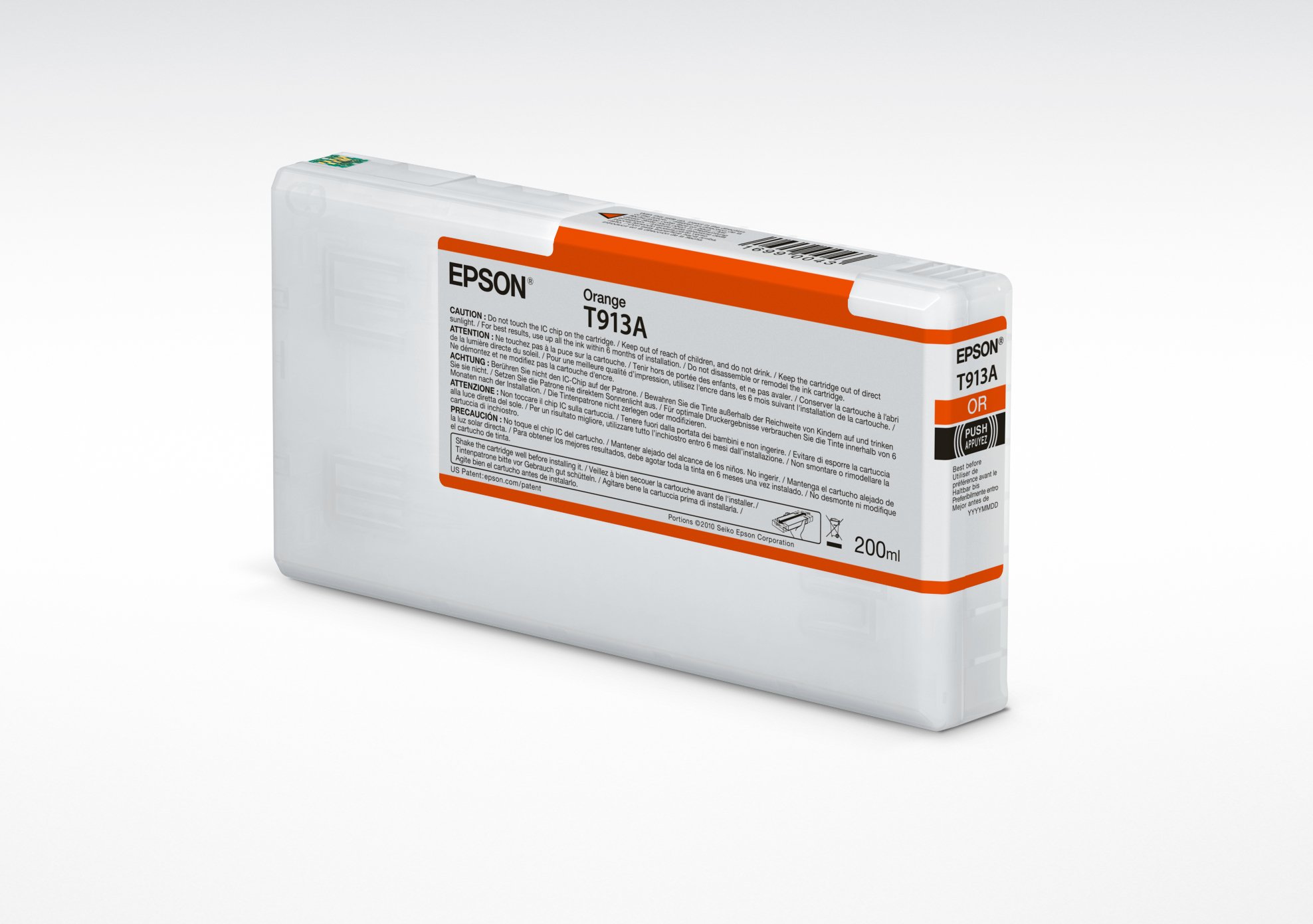 Tinta original Epson T913A naranja C13T913A00 200ML Tinta original Epson T913A naranja C13T913A00 200ML - Imagen 1