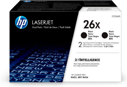 Pack 2 unidades tóner originales HP CF226XD negro 26X 18.000 páginas