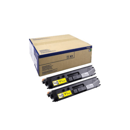 Pack 2 unidades tóner original Brother TN-329Y amarillo 12.000 páginas