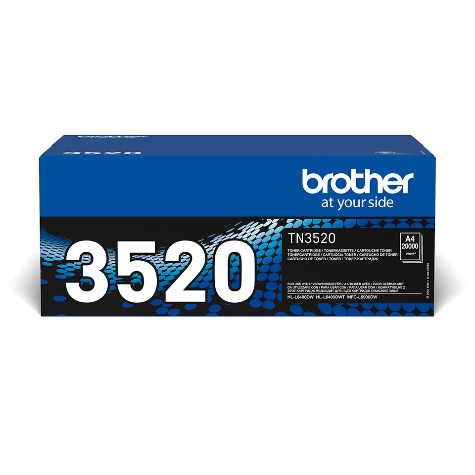 Tóner original Brother TN-3520 negro 20.00 páginas Tóner original Brother TN-3520 negro 20.00 páginas - Imagen 1