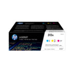 Pack 3 unidades tóner originales HP CF440AM cian / magenta / amarillo 312A 27.000 páginas