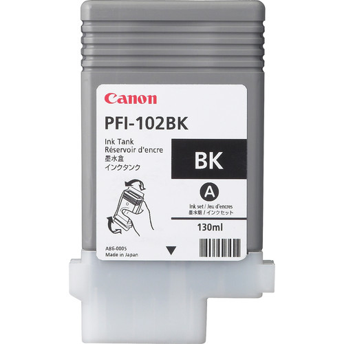 Tinta original Canon PFI-102BK negro 130ML Tinta original Canon PFI-102BK negro 130ML - Imagen 1