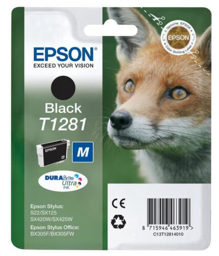 Tinta original Epson T1281 negro C13T12814011 5.9ML
