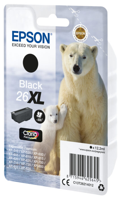 Tinta original Epson T2621 xl negro C13T26214012 12.2ML