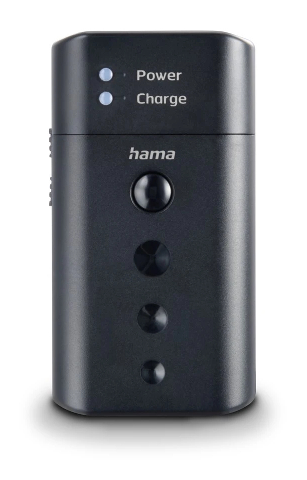 Cargador pilas recargables hama delta travel universal baterias de litio y nimh usb-c color negro Cargador pilas recargables hama delta travel universal baterias de litio y nimh usb-c color negro - Imagen 1