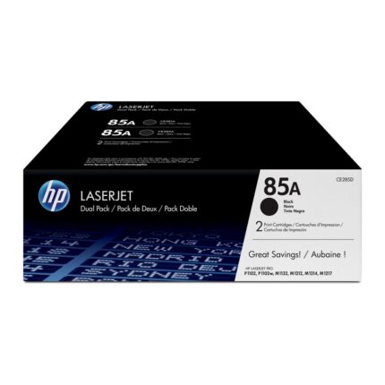 Pack 2 unidades tóner originales HP CE285AD negro 85A 3.200 páginas