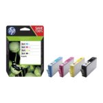 Pack 4 colores tintas originales HP N364 negro,cian,magenta y amarillo N9J73AE