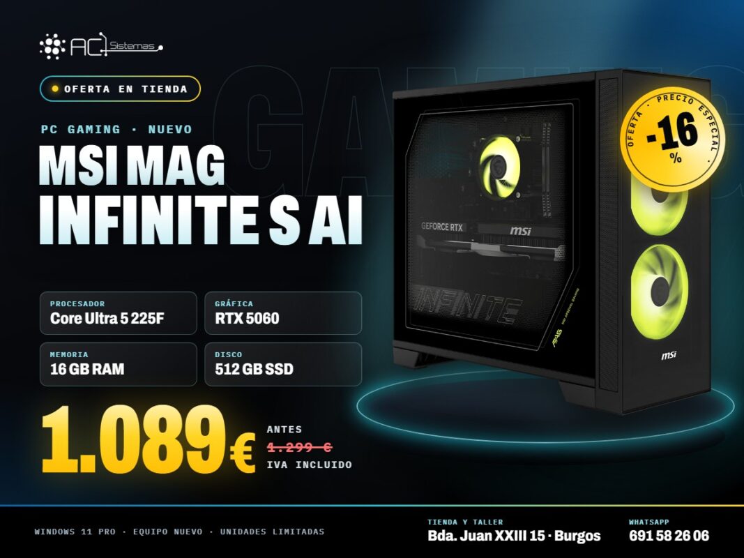 PC gaming MSI MAG Infinite S AI