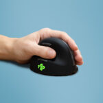R-Go Tools Ratón ergonómico R-Go HE Break con software de pausa, grande (tamaño de mano ≥ 185 mm), zurdo, bluetooth, negro