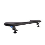 R-Go Tools Reposabrazos R-Go, ergonómico, simétrico, con recorte abdominal, espuma blanda, negro