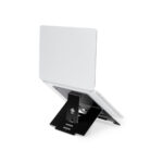 R-Go Tools Soporte para portátil R-Go Riser Flexible, elevador plegable ajustable para portátil, ergonómico, aluminio Hylite, negro
