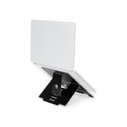 R-Go Tools Soporte para portátil R-Go Riser Flexible, elevador plegable ajustable para portátil, ergonómico, aluminio Hylite, negro