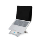 R-Go Tools Soporte para portátil R-Go Riser Flexible, elevador plegable ajustable para portátil, ergonómico, aluminio Hylite, plata
