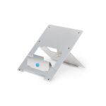 R-Go Tools Soporte para portátil R-Go Riser Flexible, elevador plegable ajustable para portátil, ergonómico, aluminio Hylite, plata