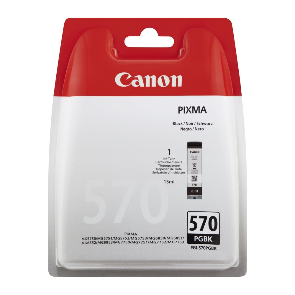 Tinta original Canon PGI570 negro 15ML – caja seguridad Tinta original Canon PGI570 negro 15ML – caja seguridad