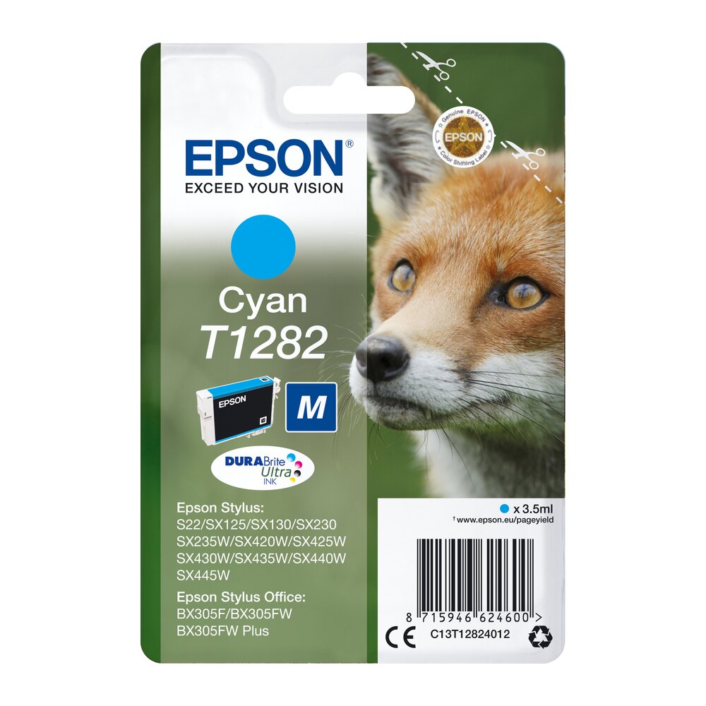 Tinta original Epson T1282 cian C13T12824012 3.5ML Tinta original Epson T1282 cian C13T12824012 3.5ML