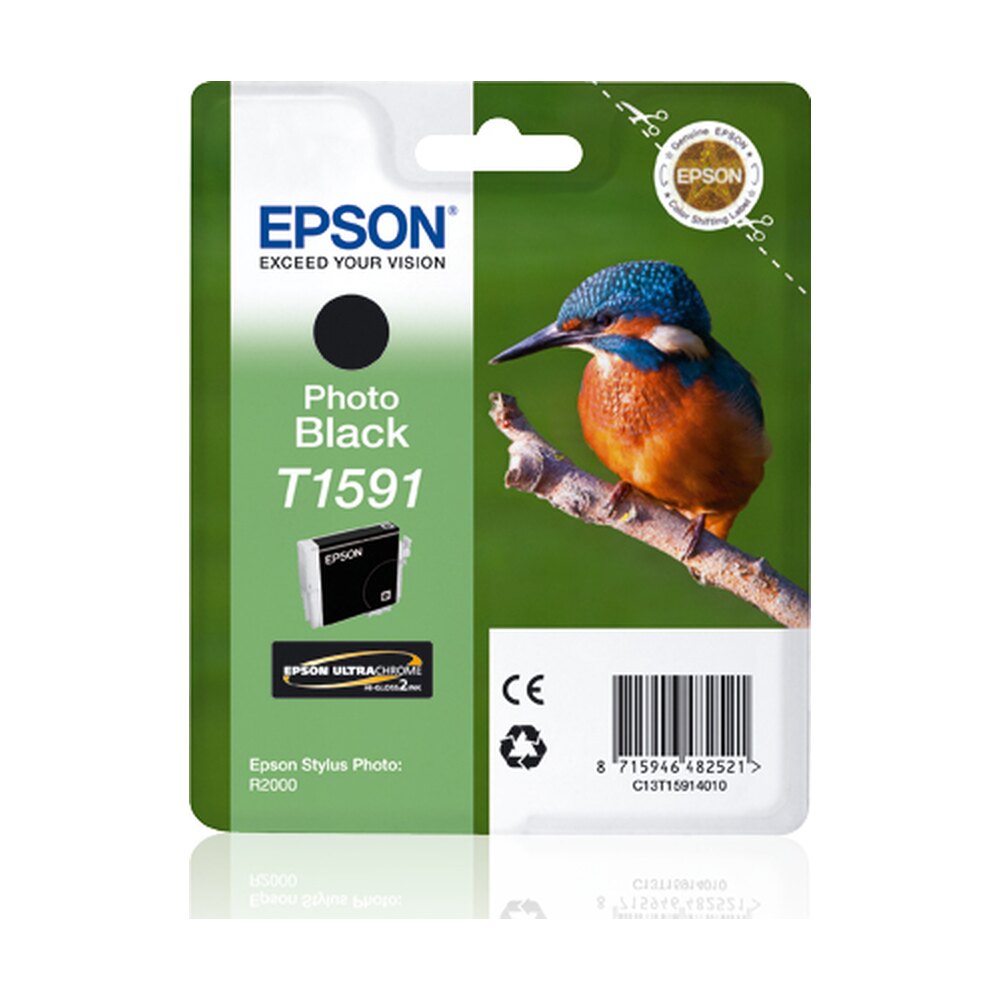 Tinta original Epson T1591 negro foto C13T15914010 17ML Tinta original Epson T1591 negro foto C13T15914010 17ML