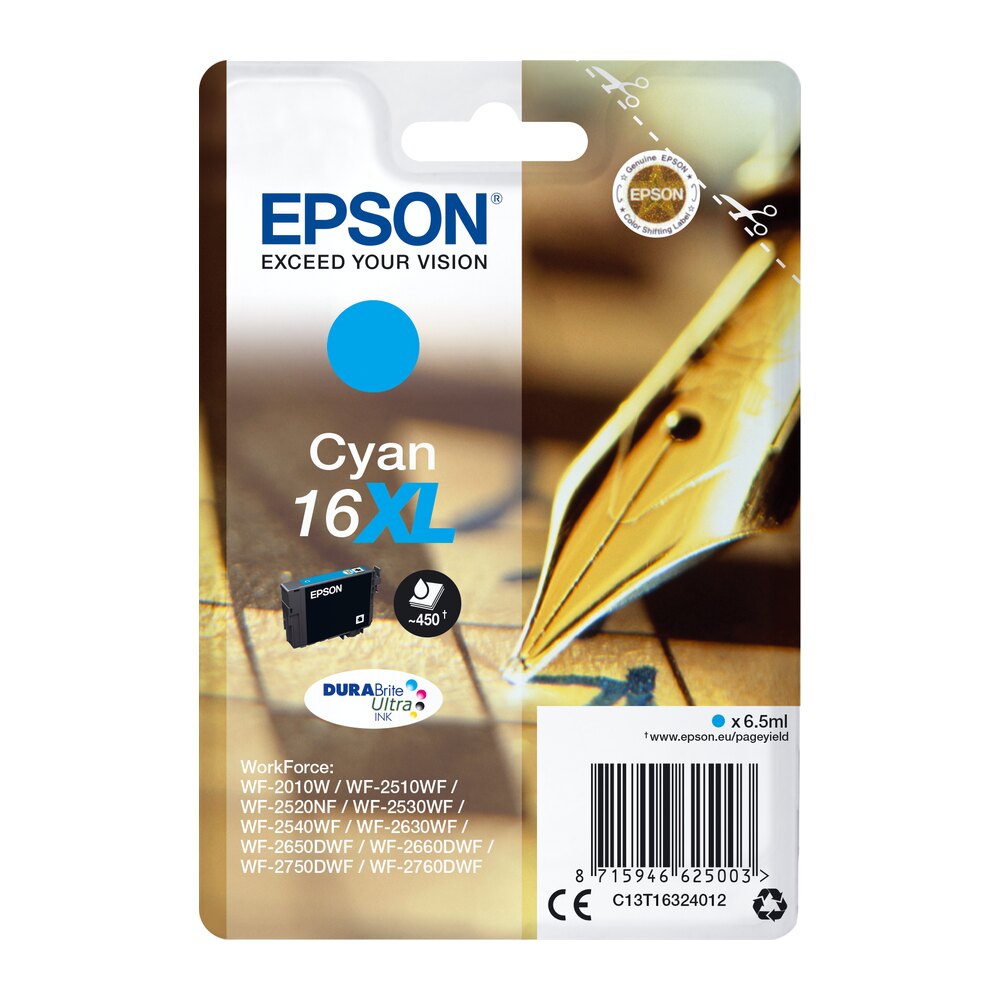 Tinta original Epson T1632 xl amarillo C13T16324012 6.5ML Tinta original Epson T1632 xl amarillo C13T16324012 6.5ML