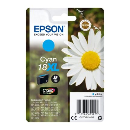 Tinta original Epson T1812 xl cian C13T18124012 6.6ML