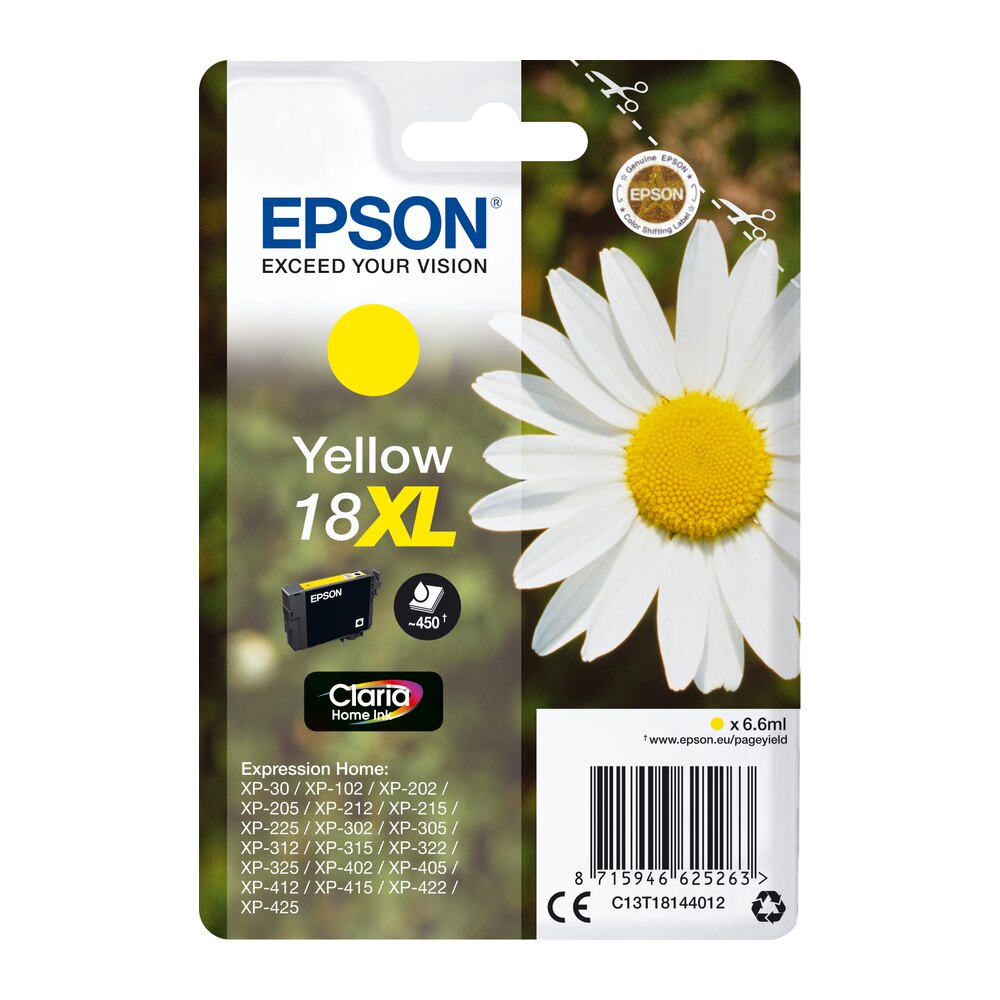 Tinta original Epson T1814 xl amarillo C13T18144012 6.6ML Tinta original Epson T1814 xl amarillo C13T18144012 6.6ML