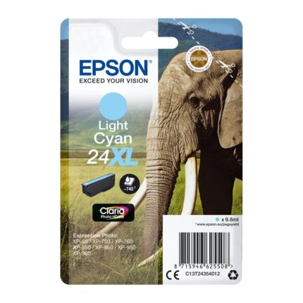 Tinta original Epson T2435 xl cian claro C13T24354012 9.8ML
