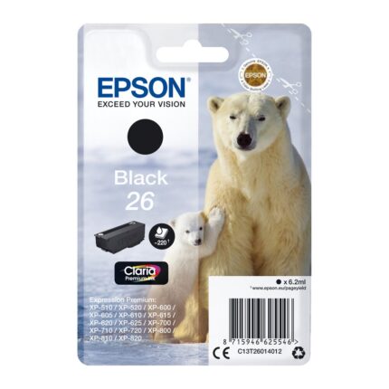 Tinta original Epson T2601 negro C13T26014012 6.2ML