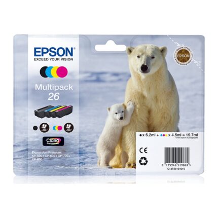 Tinta original Epson T2616 multipack C13T26164010