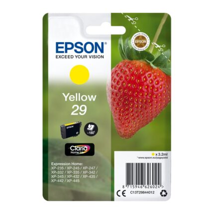 Tinta original Epson T2984 amarillo C13T29844022 3.2ML – con alarma