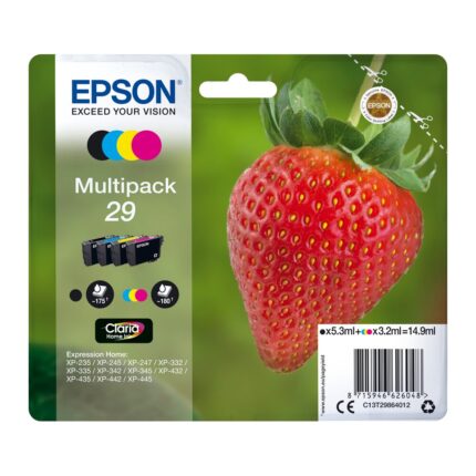 Tinta original Epson T2986 multipack 4 colores C13T29864012