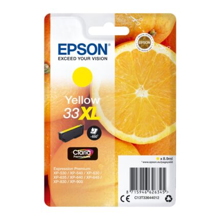 Tinta original Epson T3364 xl amarillo C13T33644012 8.9ML