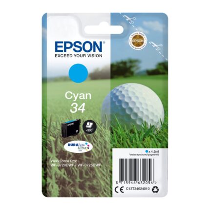 Tinta original Epson T3462 cian C13T34624010 4.2ML
