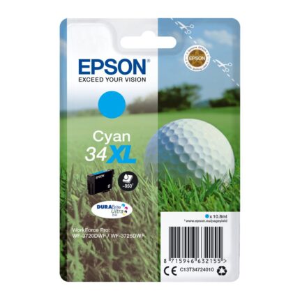 Tinta original Epson T3472 xl cian C13T34724010 10.8ML